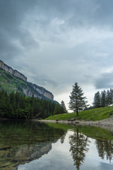 Mountain lake Seealpsee 3