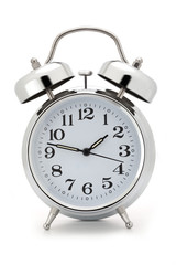 alarm clock isolated on white