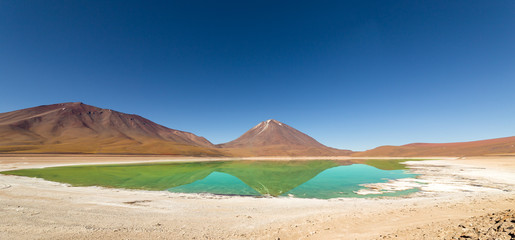 Green Lagoon, Laguna Verde, in Bolivia