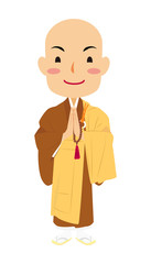 僧侶 お坊さん 袈裟 #01 合掌