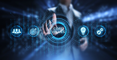 Core values responsibility Company Ethical Business concept.