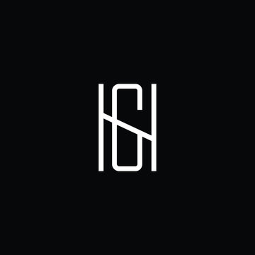 Minimal elegant monogram art logo. Outstanding professional trendy awesome artistic HG GH initial based Alphabet icon logo. Premium Business logo White color on black background