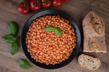 Gebackene Bohnen in Tomatensauce