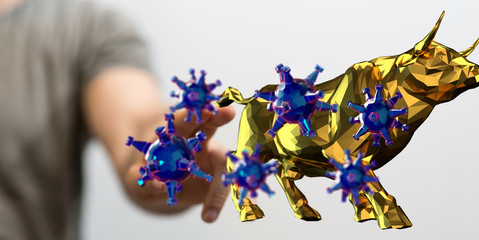 The coronavirus impacts the global economy..