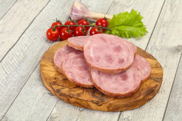 Natural ham made from pork