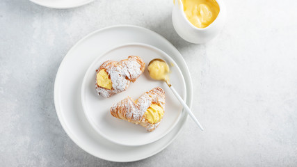 Italian traditional dessert aragosta