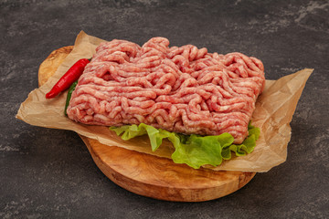 Raw Minced pork meat for cooking