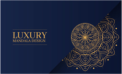 Luxury Golden Mandala Background Decoration Design
