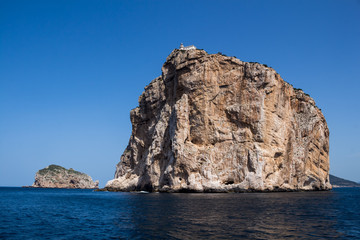 Fototapeta na wymiar Mediterranean sea and Capo Caccia, Sardinia