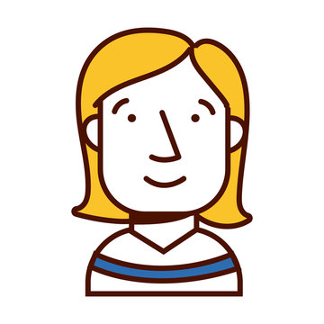 blond woman female avatar character