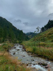 Fototapeta na wymiar Trekking in the Kościeliska Valley, Tatra mountains.