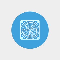 air fan icon vector illustration and symbol for website and graphic design