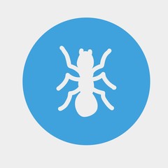 ant insect icon vector illustration and symbol for website and graphic design