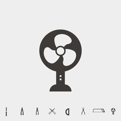 Obraz premium fan icon vector illustration and symbol for website and graphic design