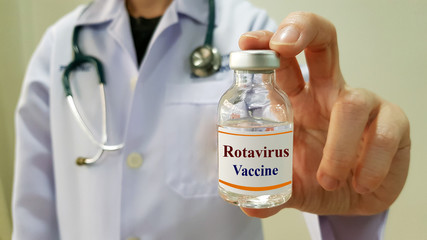 Pediatric doctor show Rotavirus vaccine for prevention,immunization and treatment for Rota virus...
