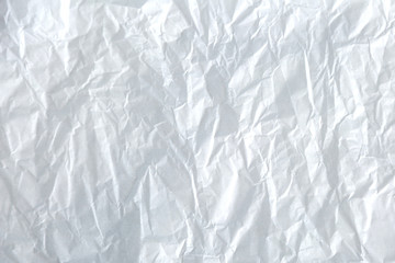 crumpled white recycled paper texture