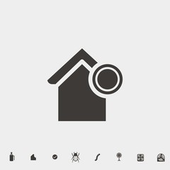 home icon vector illustration and symbol for website and graphic design