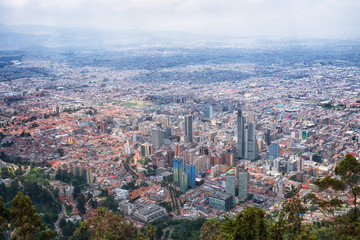 Fototapeta na wymiar Bogota Stadt Hauptstadt Kolumbien Metropole 