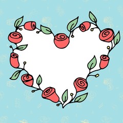 Cute Vector Valentine day card or banner