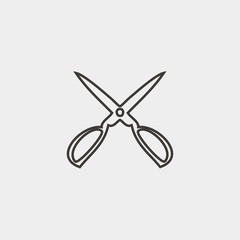 scissors icon vector illustration and symbol for website and graphic design