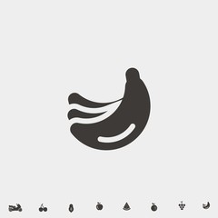 bananas icon vector illustration and symbol for website and graphic design