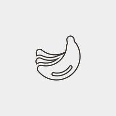 bananas icon vector illustration and symbol for website and graphic design
