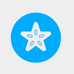 carambola icon vector illustration and symbol for website and graphic design