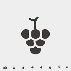 grapes icon vector illustration and symbol for website and graphic design