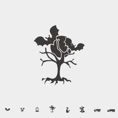 horror icon vector illustration and symbol for website and graphic design