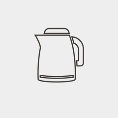 kettle icon vector illustration and symbol for website and graphic design