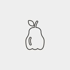 pepper icon vector illustration and symbol for website and graphic design