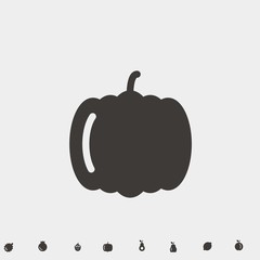 pepper icon vector illustration and symbol for website and graphic design