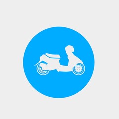 scooter bike icon vector illustration and symbol for website and graphic design