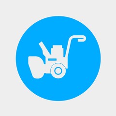 snow blow truck icon vector illustration and symbol for website and graphic design