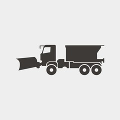 snow blower icon vector illustration and symbol for website and graphic design