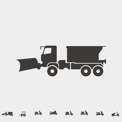 snow blower icon vector illustration and symbol for website and graphic design