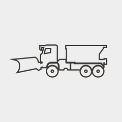 snow blower icon vector illustration and symbol for website and graphic design