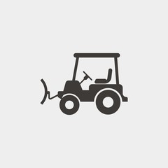 snow blower icon vector illustration and symbol for website and graphic design