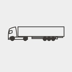 truck and trailor icon vector illustration and symbol for website and graphic design