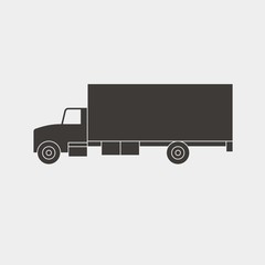 truck icon vector illustration and symbol for website and graphic design
