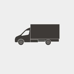 van icon vector illustration and symbol for website and graphic design