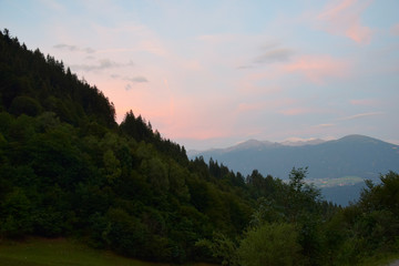 Foggy Mountains in Austria 