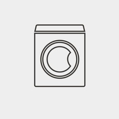 washing machine icon vector illustration and symbol for website and graphic design