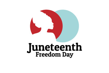 Juneteenth, Freedom Day. June 19. Holiday concept. Template for background, banner, card, poster with text inscription. Vector EPS10 illustration. .