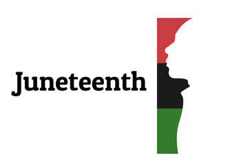 Juneteenth, Freedom Day. June 19. Holiday concept. Template for background, banner, card, poster with text inscription. Vector EPS10 illustration. .