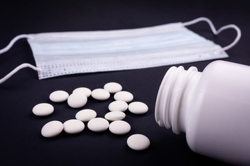 white medical mask