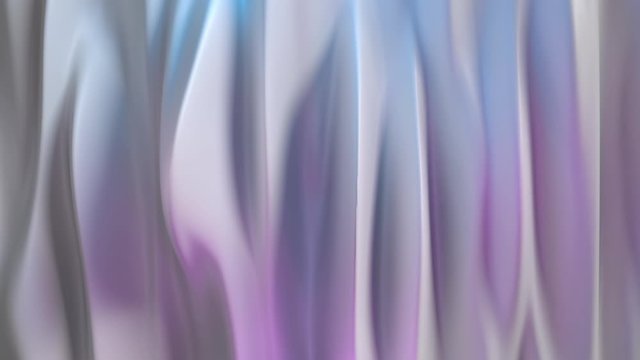 3d smooth elegant render of wavy fliud surface. Bright light. Blue and purple colors. Loop animation