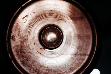 the lamp on in the dark