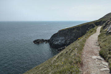 Picturesque view of the road on the Howth peninsula.
