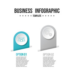 Gray infograph with business icons. Flowchart. Vector